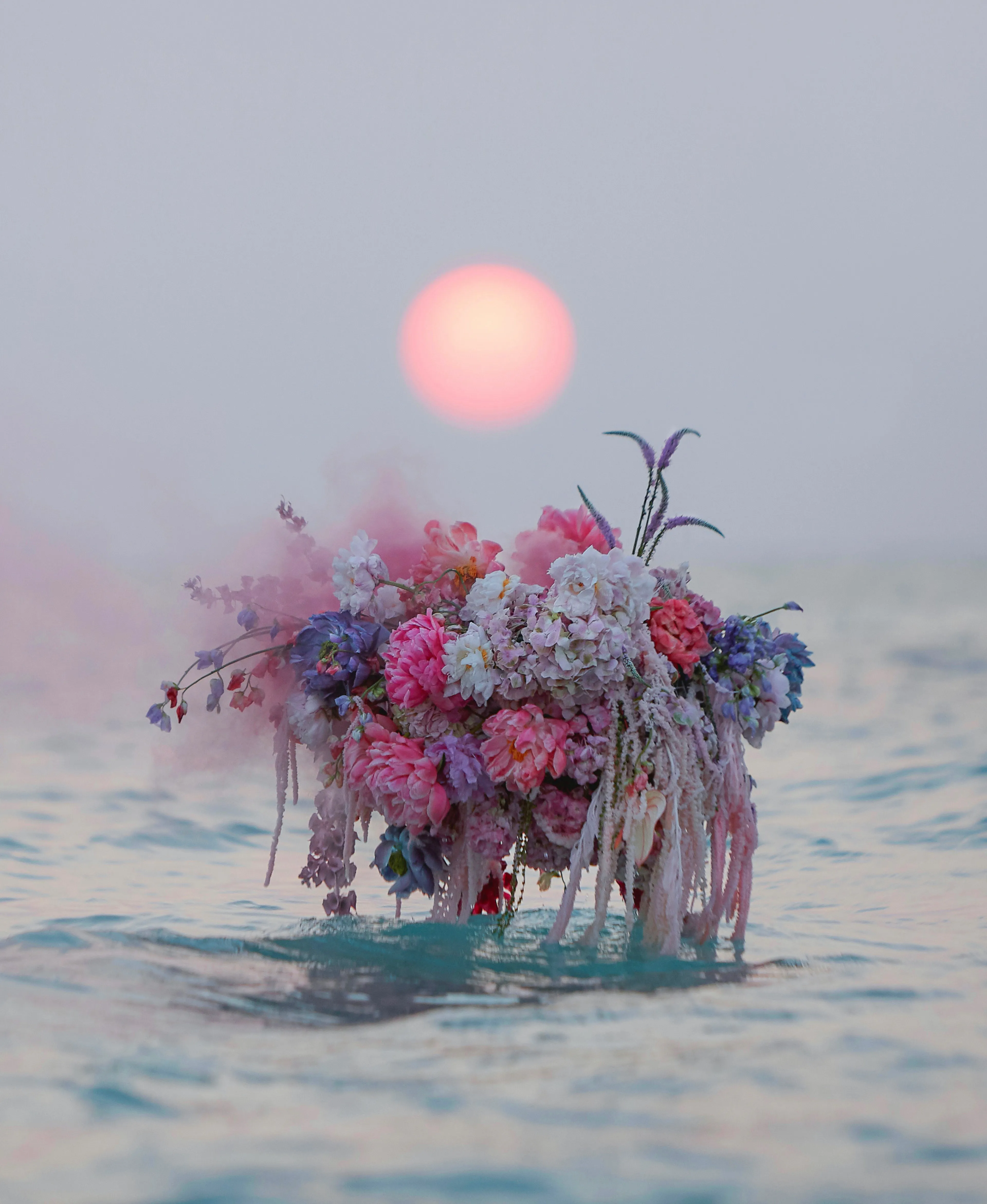 Floral Pastel Arrangement ocean