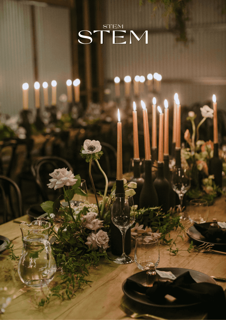Candle table arrangements in brisbane