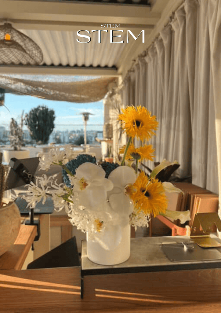 Sunsets Rooftop Brisbane floral arrangement