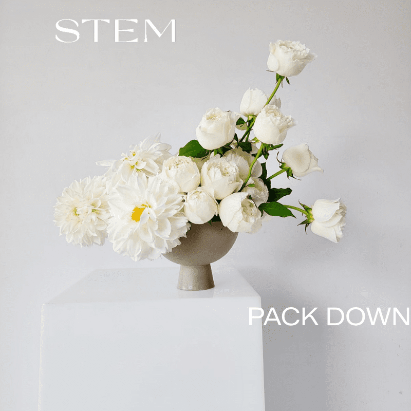 Wedding flower pack down service after reception by Stem Design Brisbane.