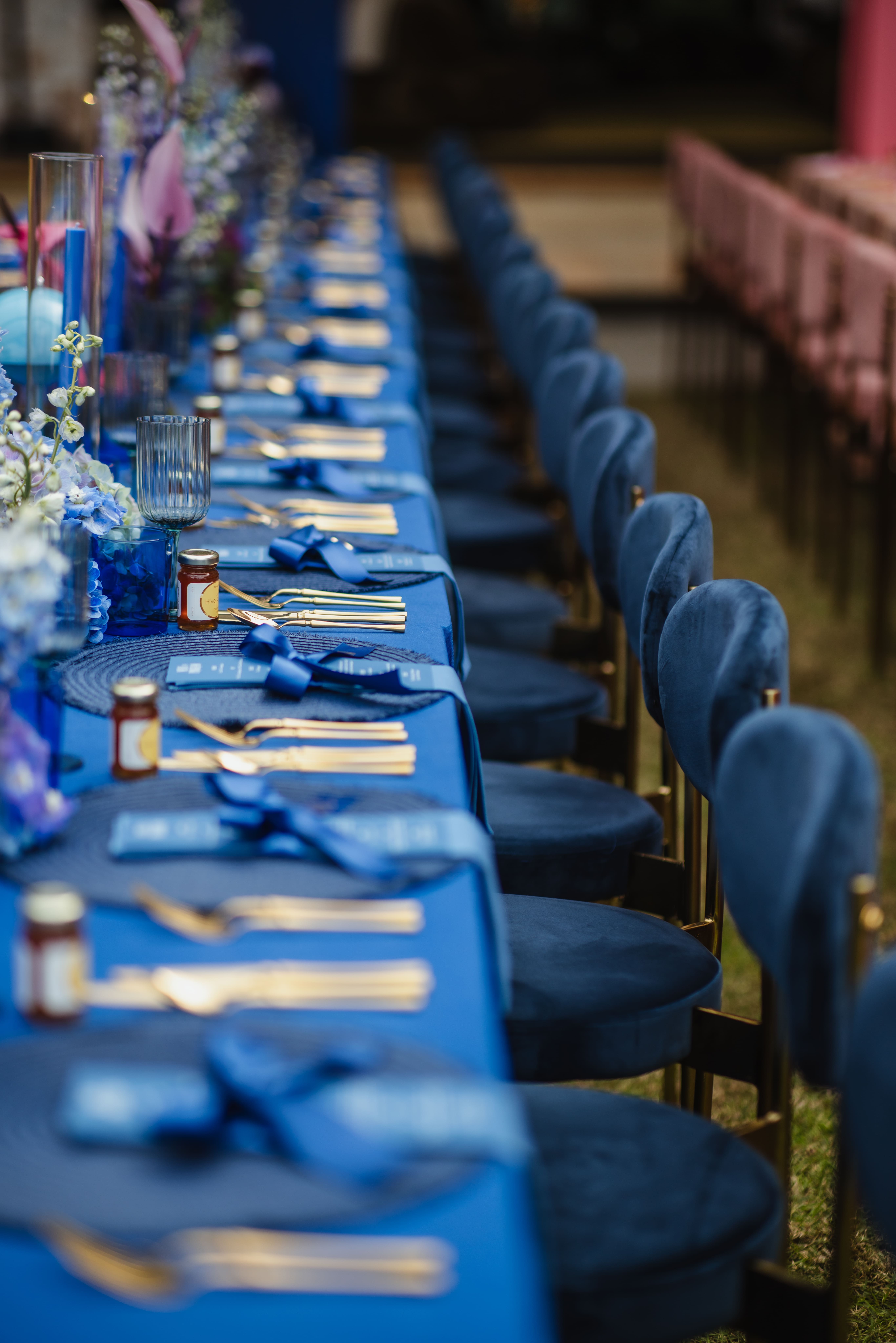 Dempsey wedding venue styling featuring bespoke floral design by Stem Design.
