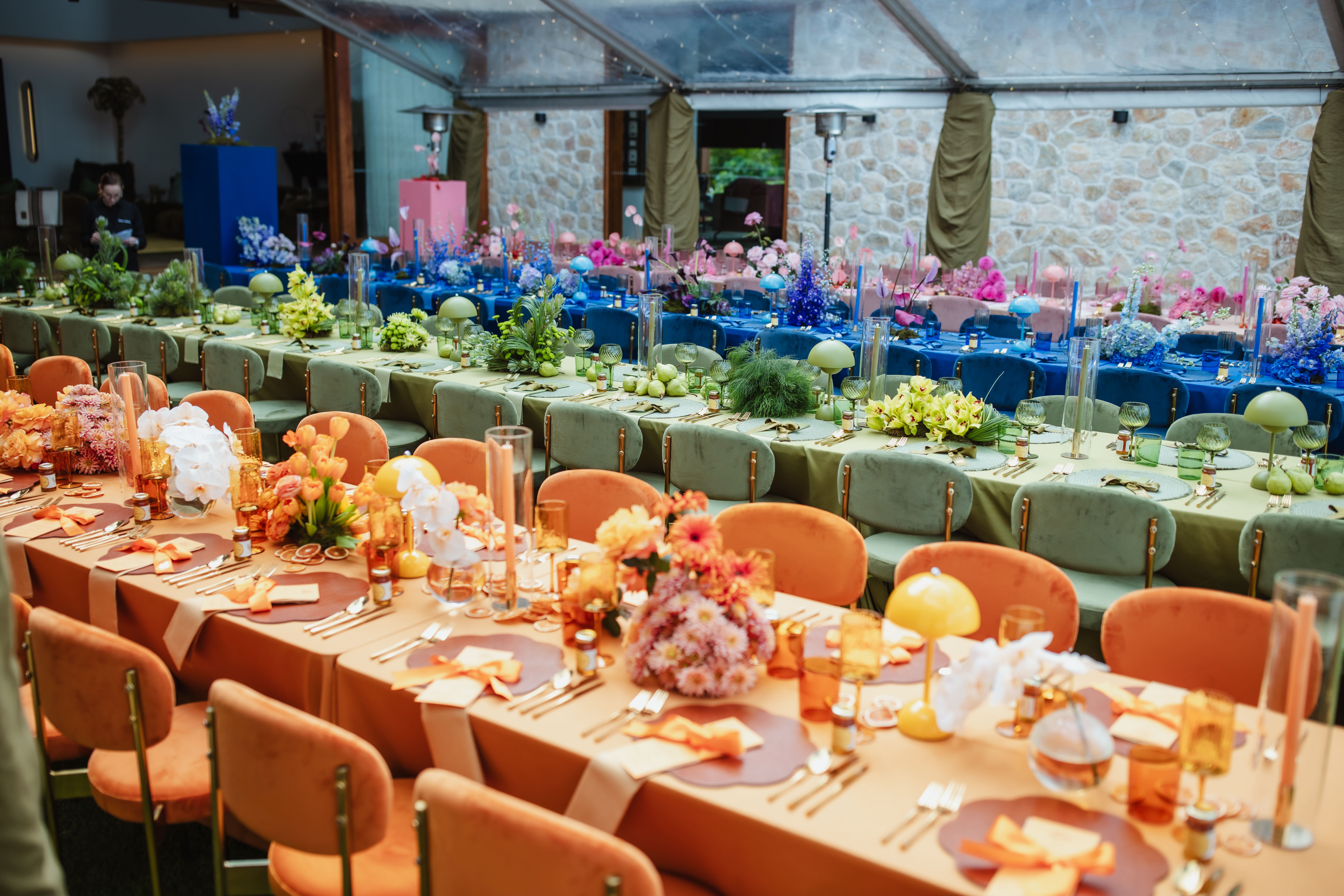 Floral and decorative styling from the Dempsey wedding created by Stem Design.