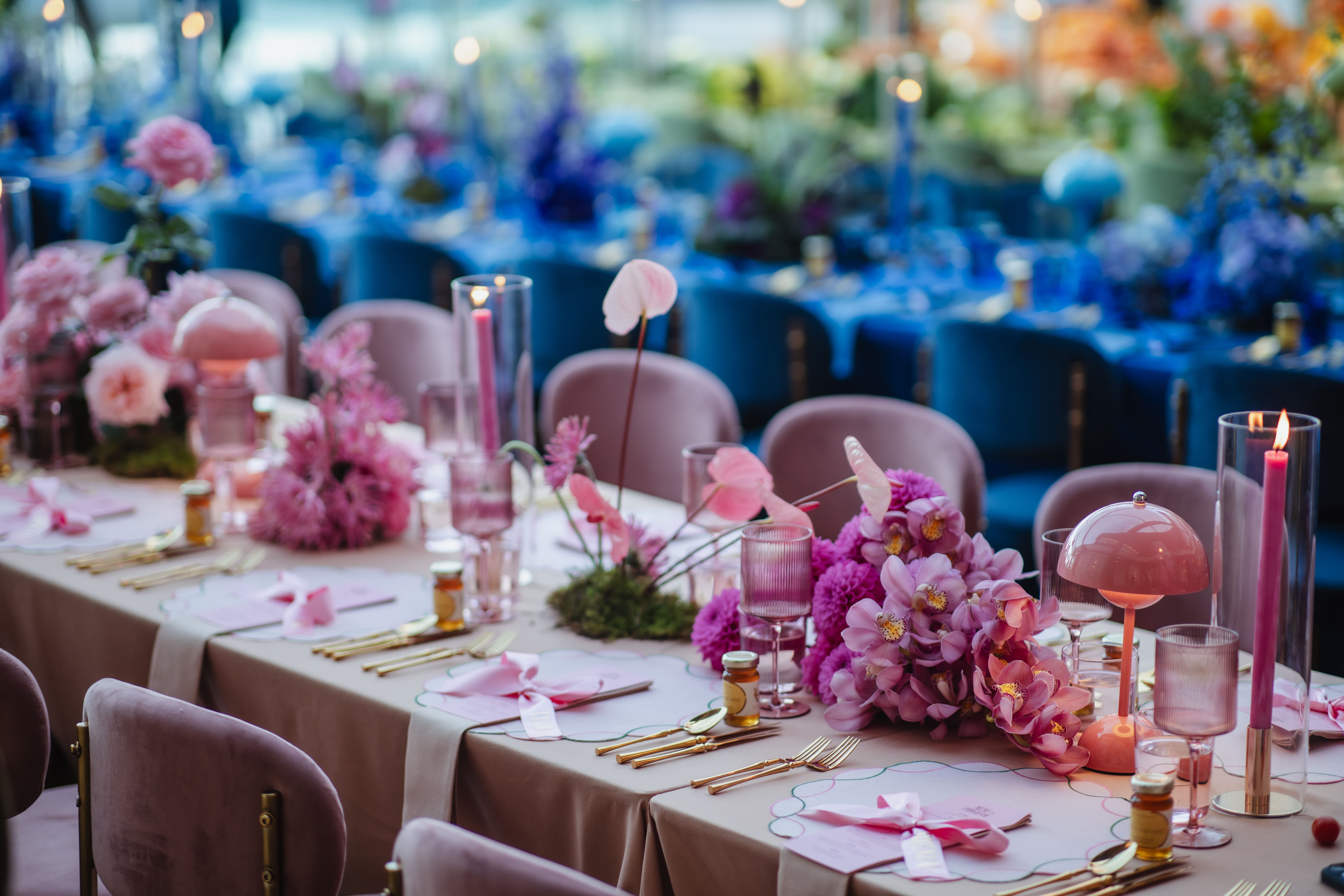 Floral and decorative styling from the Dempsey wedding created by Stem Design.